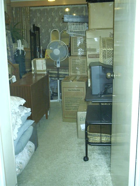 The spare room is gradually filled