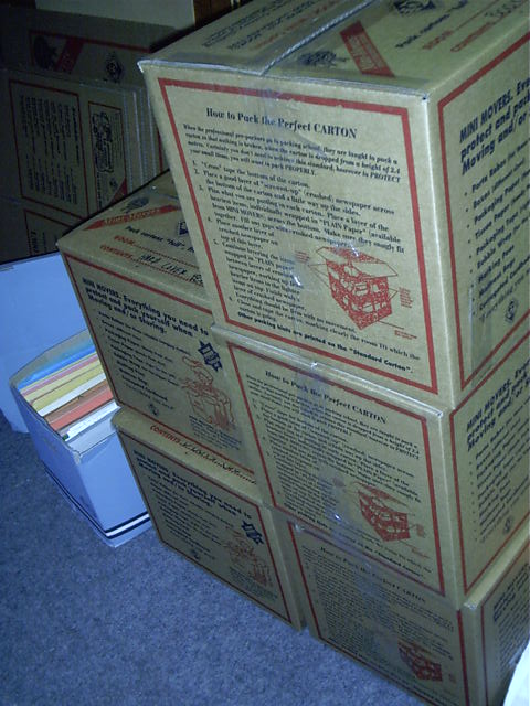 Boxes of books