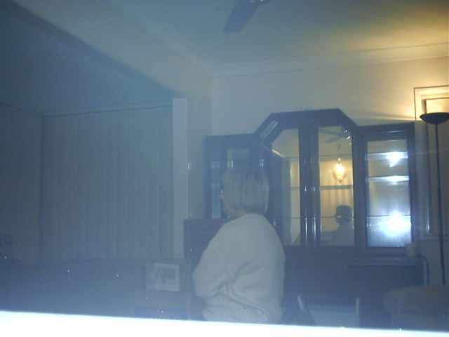 Surprise attack on mum watching tv and not packing
