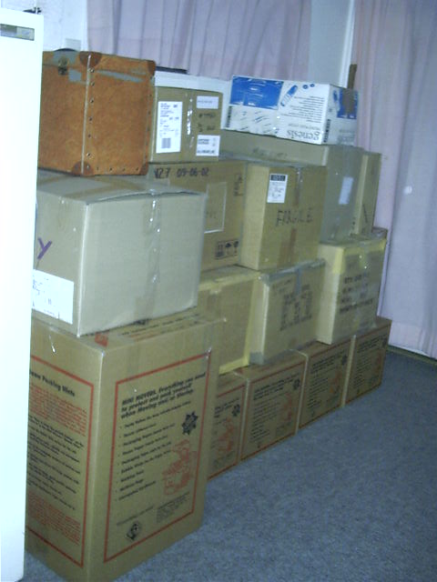 Moved boxes out of the way