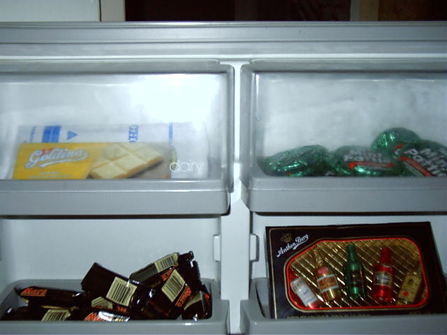 Swiss chocolate from Switzerland (from Sarah), Mint Patties, Mars and Liqueur Chocolate