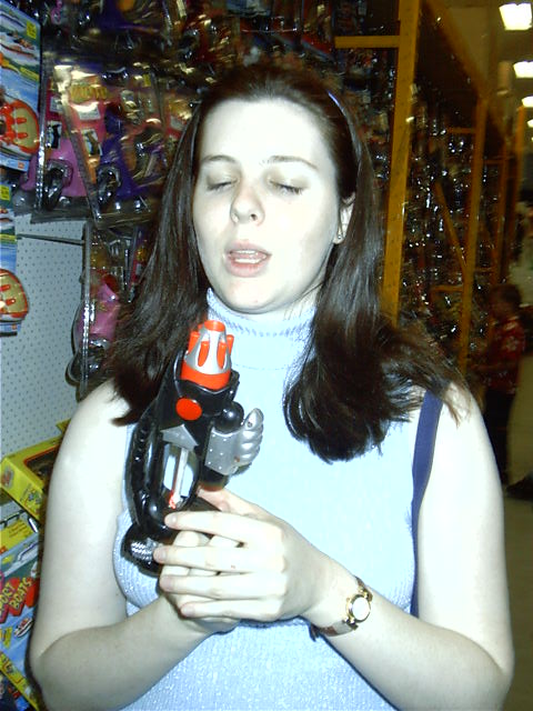 SHE'S GOT A GUN!!!!