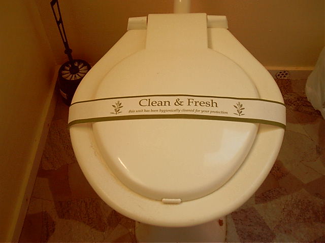 Clean toilet