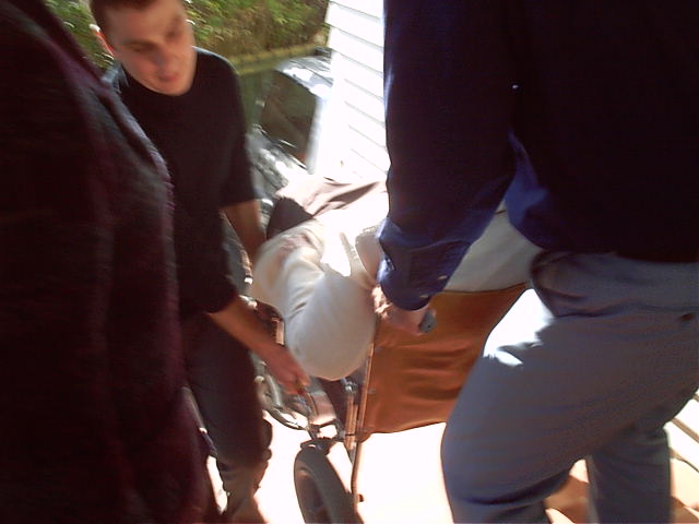 Only way to get Nana up stairs