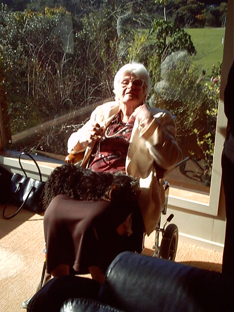 Nana is enjoying the company