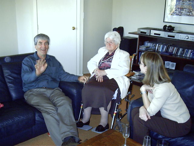 Dad and Megan talk to Nana