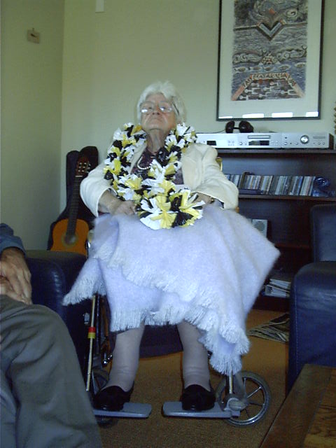 Nana and one of ehr lovely gifts