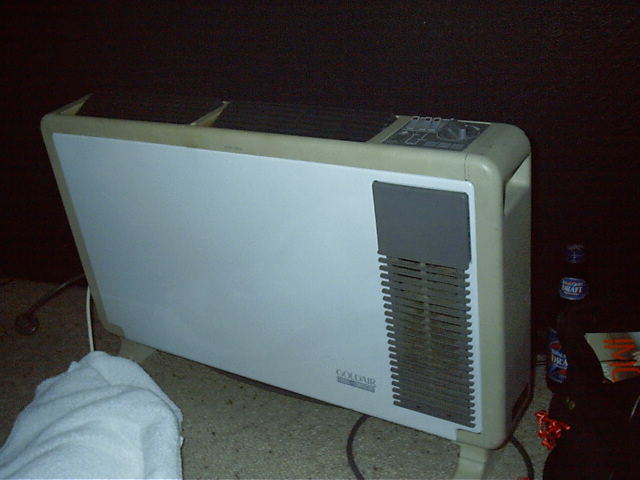 Mmm, motel room heater