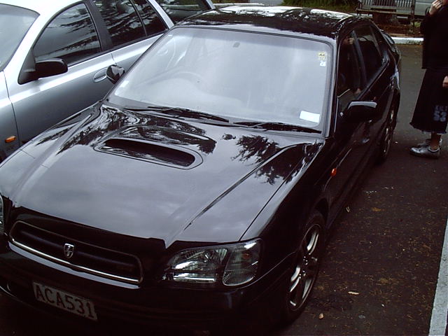 Chris's new car, Subaru Liberty B4. -drool-