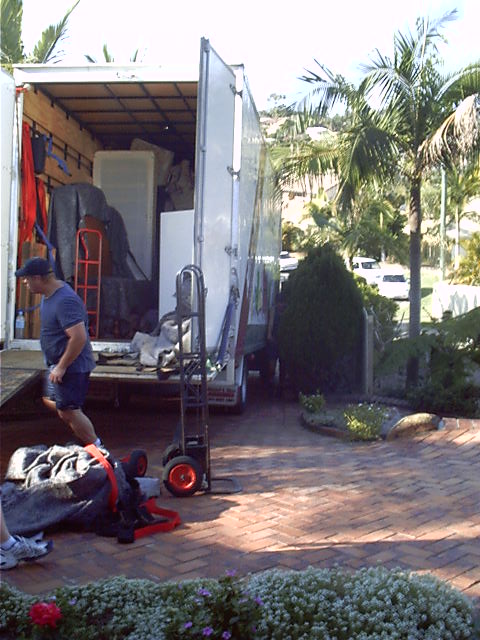 Another tight squeese to get past truck
