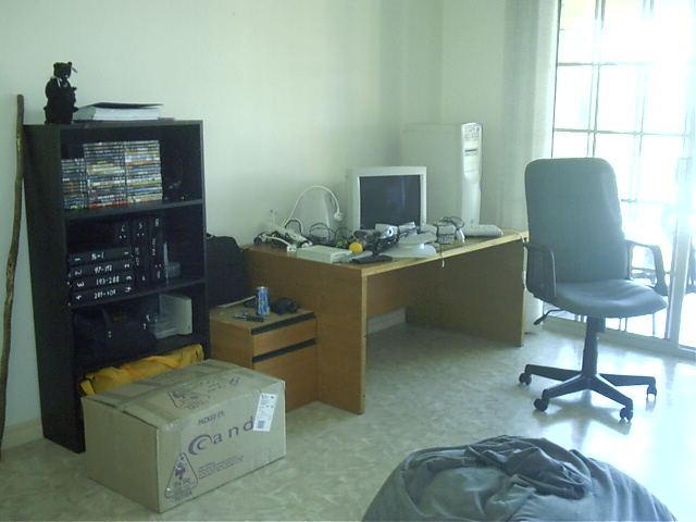 My computer area is set up