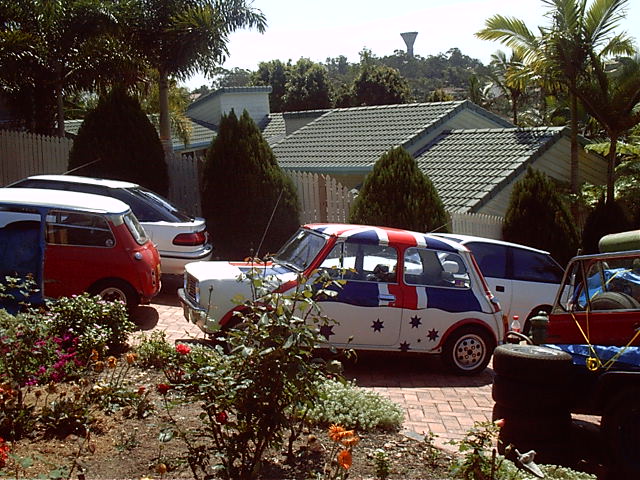 The cars and trailer
