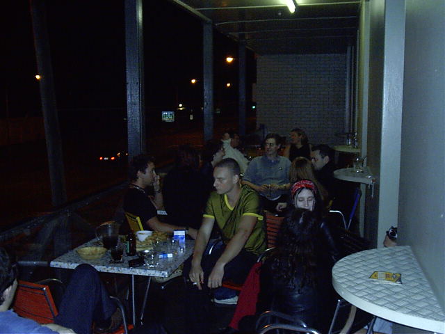 Onto next party across river. Liz's 21st with other people