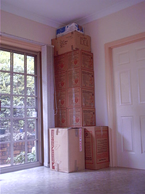 My tower of boxes
