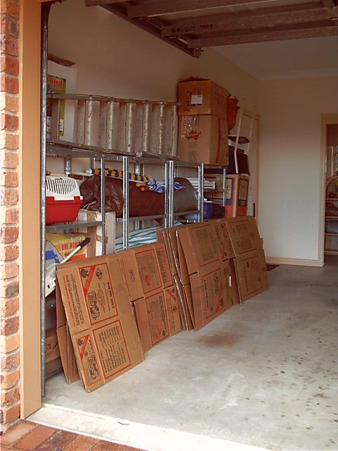 The garage is getting filled too