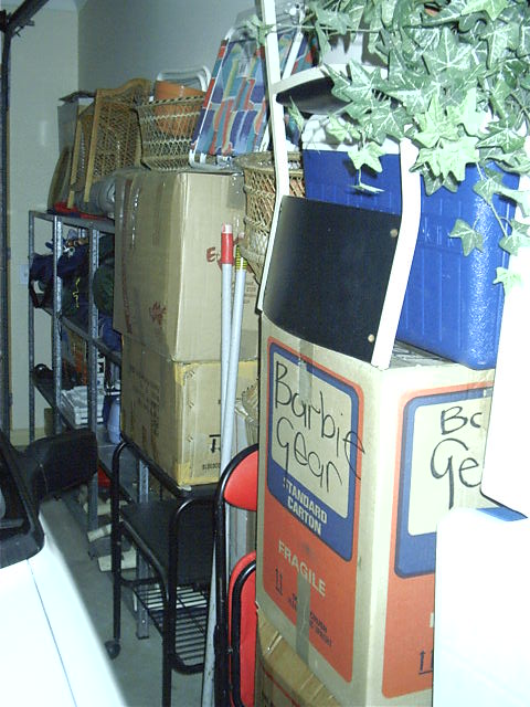 Garage is packed with stuff