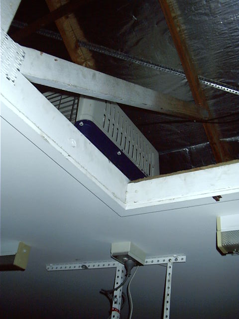 Lots of stuff went in the ceiling above the garage