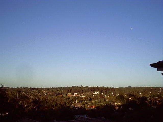 Nixce view from my computer, moon and all