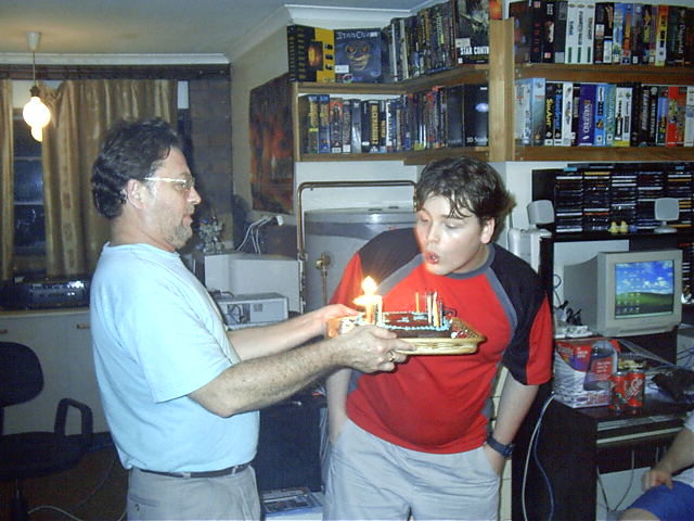 Jason's birthday back at LAN