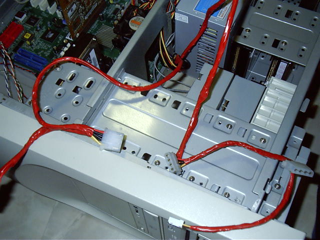 I also cleaned up case with some taping of the power cables
