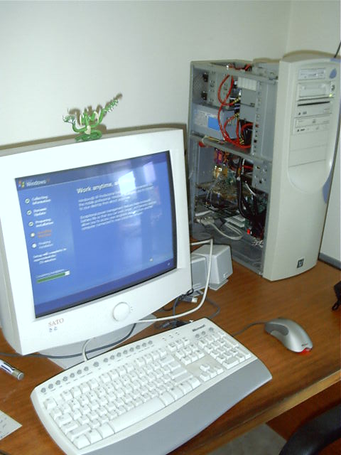 There, new motherboard and ram working and time for new XP
