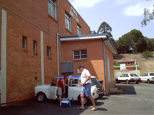 The last stop is a bowls club next to a park for BBQ