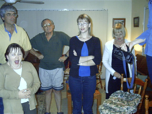 My dad, ix's dad, Megan and Mum