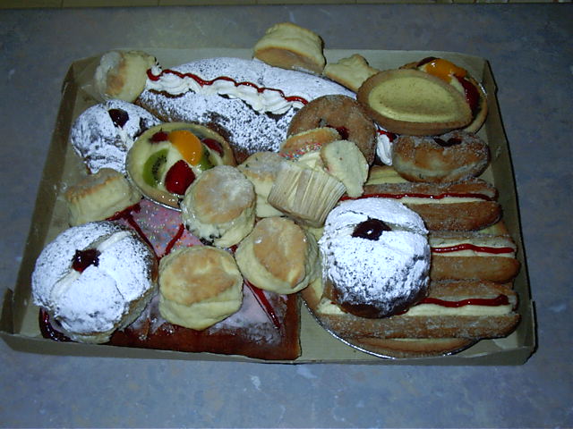 Oh man, free-bakery overload