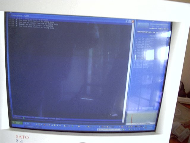 With replacment motherboard back in, computer kept crashing, so I started using a remote IRC client