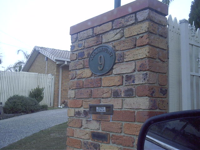 And front gate with number and Copmanhurst