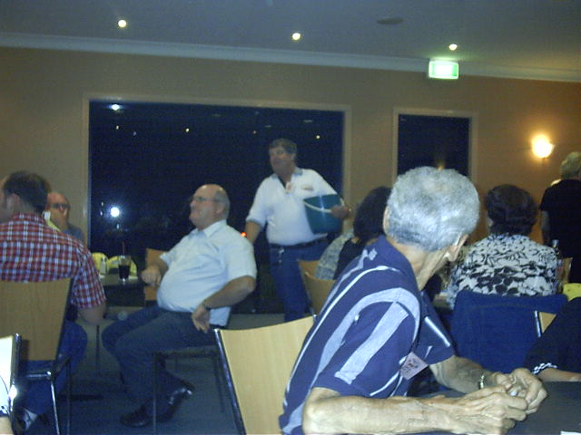 Ian draws the raffle