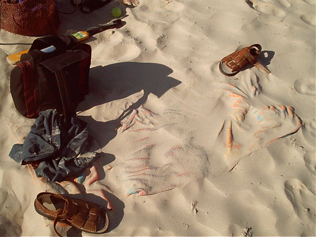 My towel was around here somewhere. Very windy.