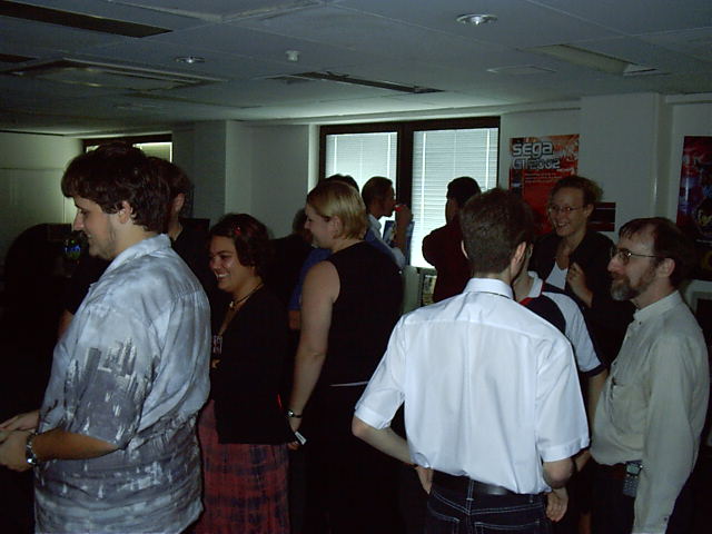 Quite a few visitors looking around at teh displays