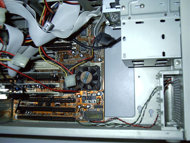 Inside Vetch. (CPU fan was not working)
