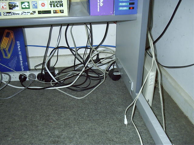 Crazy cables. Also, cable suspended again.