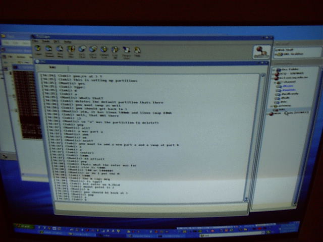 And helps me install it via IRC.