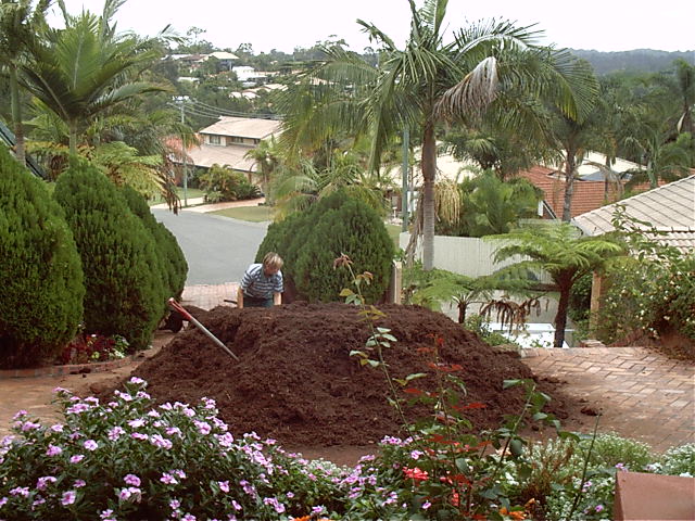 6m of dirt to be moved in the sun for 5 hours after 5 hours sleep.... Sounds fun
