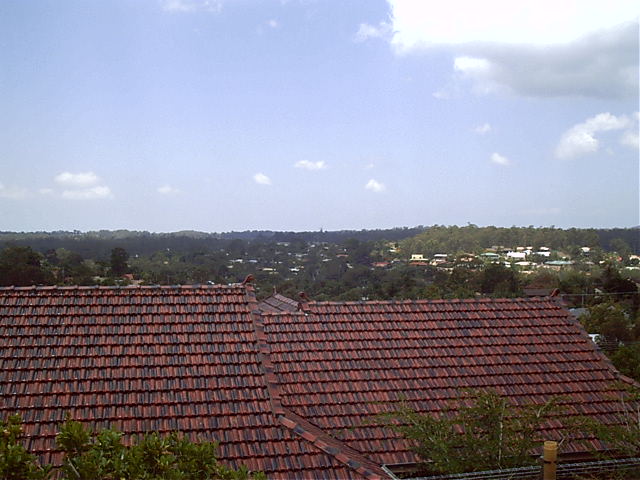 Not many clouds either. Thats looking towards Underwood Park