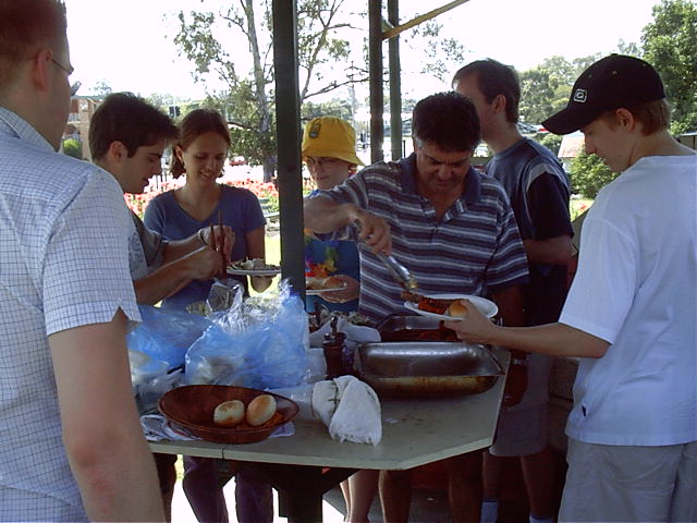 Food time. Will gets in early
