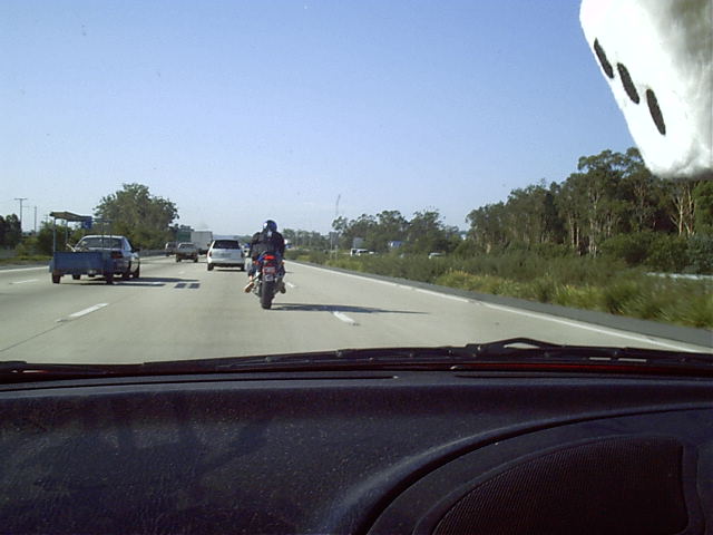 Can't see it, but number plate of bike was 'UR [number]'