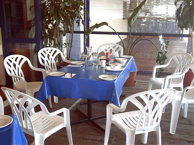 Lunch had by some and some good chatting and wallet-surfing