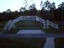 Lucky this bridge was here, else we might have had to cross the grass.