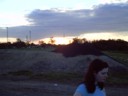 The sun sets on our parking adventure.
