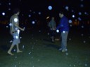 Fire twirling and funkey rain effects