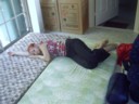 Lily sleeps