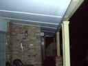 After setting off the alarm, this blue light started flashing and 2 LOUD sirens went off inside and outside the house