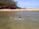 Shallow and fast moving, and nice and warm