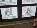 Do not molest the kangaroos