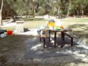 Our table and fireplace