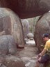 One of the rock tunnels